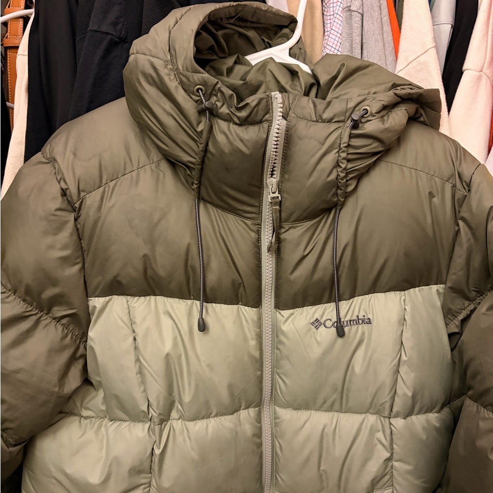 Columbia Olive and Khaki Hooded Jacket